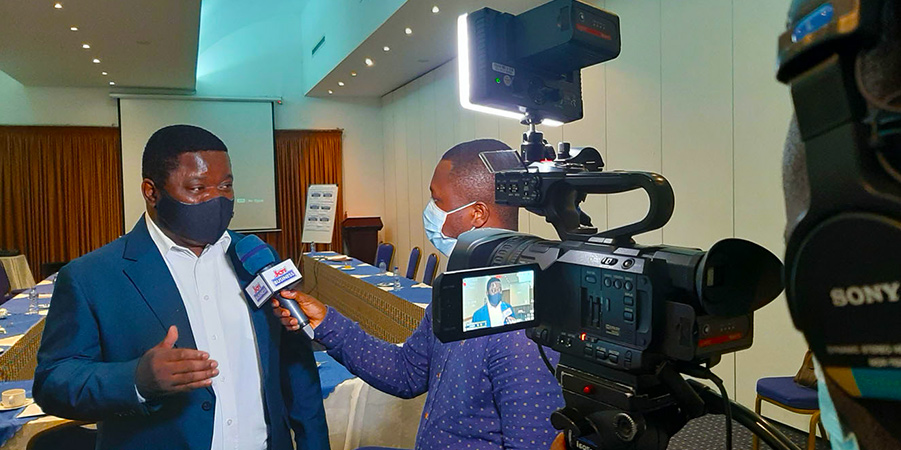 Prof Peter Quartey in an interview with the media on the sidelines of the event