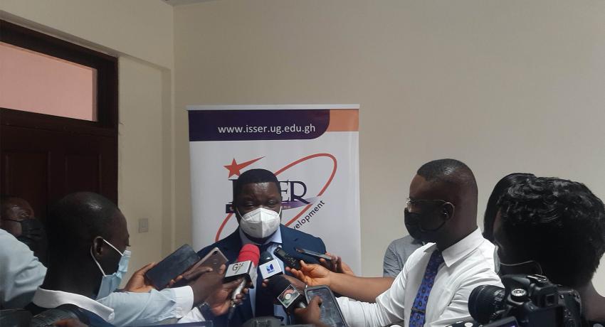 Prof. Quartey grants media interviews